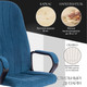 Миниатюра изображения товара Кресло офисное Tetchair СН888 LT флок (синий 32)