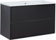 Миниатюра изображения товара Тумба под умывальник Aquanet Милан 105 / 316690 (черный глянец)