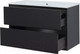 Миниатюра изображения товара Тумба под умывальник Aquanet Милан 105 / 316690 (черный глянец)