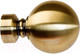 Миниатюра изображения товара Набор наконечников для карниза Lm Decor YF059 Шар большой 25мм (2шт, антик)