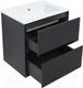 Миниатюра изображения товара Тумба под умывальник Aquanet Милан 65 / 306379 (черный глянец)