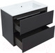Миниатюра изображения товара Тумба под умывальник Aquanet Милан 85 / 316703 (черный глянец)