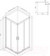 Миниатюра изображения товара Душевой уголок AM.PM Gem S 90x90 WK93EP (черный)
