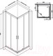 Миниатюра изображения товара Душевой уголок AM.PM Gem 90x90 WK90EO (черный)