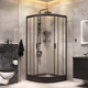 Миниатюра изображения товара Душевой уголок AM.PM Gem 90x90 WK90EN (черный)