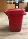 Миниатюра изображения товара Контейнер для мусора Эдванс 60л, с крышкой (красный, без педали)