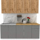Миниатюра изображения товара Кухонный гарнитур Eligard Lion 2.0 (дуб натуральный/дымчатый алмаз/дуб бунратти)