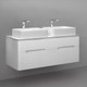 Миниатюра изображения товара Тумба под умывальник Jorno Bosko 120 / Bos.01.120/P/W/JR (подвесная)