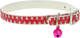 Миниатюра изображения товара Ошейник КАСКАД Синтетик двойной с блестками и бубенчиком / 00210115-02 (красный)