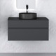 Миниатюра изображения товара Тумба под умывальник Raval Decent 80 / Dec.01.80/A/RL (подвесная, антрацит)