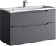 Миниатюра изображения товара Тумба под умывальник Raval Wector 100 / Wct.01.100/P/A/MD (подвесная, антрацит)