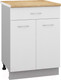 Миниатюра изображения товара Шкаф-стол кухонный Кортекс-мебель Корнелия Лира НШ60р1ш (белый/дуб бунратти)