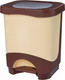 Миниатюра изображения товара Мусорное ведро Эльфпласт Бинго ЕР203 (18л, бежевый/коричневый)