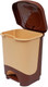 Миниатюра изображения товара Мусорное ведро Эльфпласт Бинго ЕР203 (18л, бежевый/коричневый)