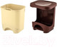 Миниатюра изображения товара Мусорное ведро Эльфпласт Бинго ЕР203 (18л, бежевый/коричневый)