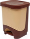 Миниатюра изображения товара Мусорное ведро Эльфпласт Бинго ЕР203 (18л, бежевый/коричневый)