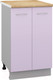 Миниатюра изображения товара Шкаф-стол кухонный Кортекс-мебель Корнелия Лира НШ50р (сирень/дуб бунратти)