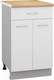Миниатюра изображения товара Шкаф-стол кухонный Кортекс-мебель Корнелия Лира НШ50р1ш (белый/дуб бунратти)