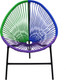 Миниатюра изображения товара Стул садовый Garden Story К набору Акапулько / AC-MT001 (черный/ротанг синий/фиолетовый/зеленый)
