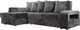 Миниатюра изображения товара Диван угловой Stolline Марго 1 (27) УЛ левый (серый велюр)