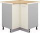 Миниатюра изображения товара Шкаф-стол кухонный Кортекс-мебель Корнелия Лира НШУ угловой (кремовый/дуб бунратти)