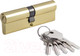 Миниатюра изображения товара Цилиндровый механизм замка Нора-М STD Z Л-90 45/45 (золото)