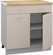 Миниатюра изображения товара Шкаф-стол кухонный Кортекс-мебель Корнелия Лира НШ80р1ш (капучино/дуб бунратти)
