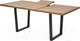 Миниатюра изображения товара Обеденный стол M-City Лофт 160 / 462M05255 (дуб канзас/черный)