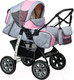 Миниатюра изображения товара Детская универсальная коляска Alis Amelia I (Am 11, серый/розовый)