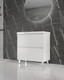 Миниатюра изображения товара Тумба под умывальник Style Line Манхэттен 90 2 ящика (напольная, белый)
