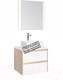 Миниатюра изображения товара Тумба под умывальник Style Line Монако МДФ 75 (подвесная, со столешницей)
