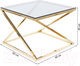 Миниатюра изображения товара Журнальный столик Signal Liam (дымчатый/золото)