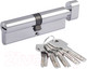 Миниатюра изображения товара Цилиндровый механизм замка Нора-М STD Z ЛПВ-100 50/50 (хром)