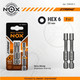 Миниатюра изображения товара Набор бит Nox Strong Torsion E6.3 Hex6-50 / 338650-2 (2шт)