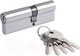 Миниатюра изображения товара Цилиндровый механизм замка Нора-М STD Z Л-90 50/40 (хром)