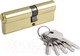 Миниатюра изображения товара Цилиндровый механизм замка Нора-М STD Z Л-90 55/35 (золото)