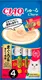 Миниатюра изображения товара Лакомство для кошек Inaba Чао-Чуру Пюре со вкусом желтоперого тунца с гребешком (4x14г)