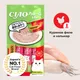 Миниатюра изображения товара Лакомство для кошек Inaba Чао-Чуру Пюре со вкусом куриного филе с кальмаром (4x14г)