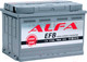Миниатюра изображения товара Автомобильный аккумулятор ALFA battery EFB 77 R (77 А/ч)