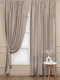 Миниатюра изображения товара Комплект штор Amore Mio Бархат T596-01 150x270 / 90605 (бежевый)