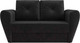 Миниатюра изображения товара Диван Mebel-Ars Квартет (велюр черный НВ-178 17)