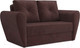 Миниатюра изображения товара Диван Mebel-Ars Квартет (велюр шоколад HB-178 16)