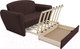 Миниатюра изображения товара Диван Mebel-Ars Квартет (велюр шоколад HB-178 16)