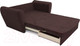 Миниатюра изображения товара Диван Mebel-Ars Квартет (велюр шоколад HB-178 16)