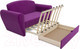 Миниатюра изображения товара Диван Mebel-Ars Квартет (фиолетовый)