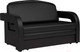 Миниатюра изображения товара Диван Mebel-Ars Кармен-2 (кожзам черный)