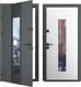 Миниатюра изображения товара Входная дверь Guard Inox Black 96x205 левая (графит/экосатин белый)