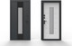 Миниатюра изображения товара Входная дверь Guard Inox Black 96x205 левая (графит/экосатин белый)