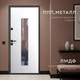 Миниатюра изображения товара Входная дверь Guard Inox Black 96x205 правая (графит/экосатин белый)