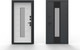 Миниатюра изображения товара Входная дверь Guard Inox Black 96x205 правая (графит/экосатин белый)